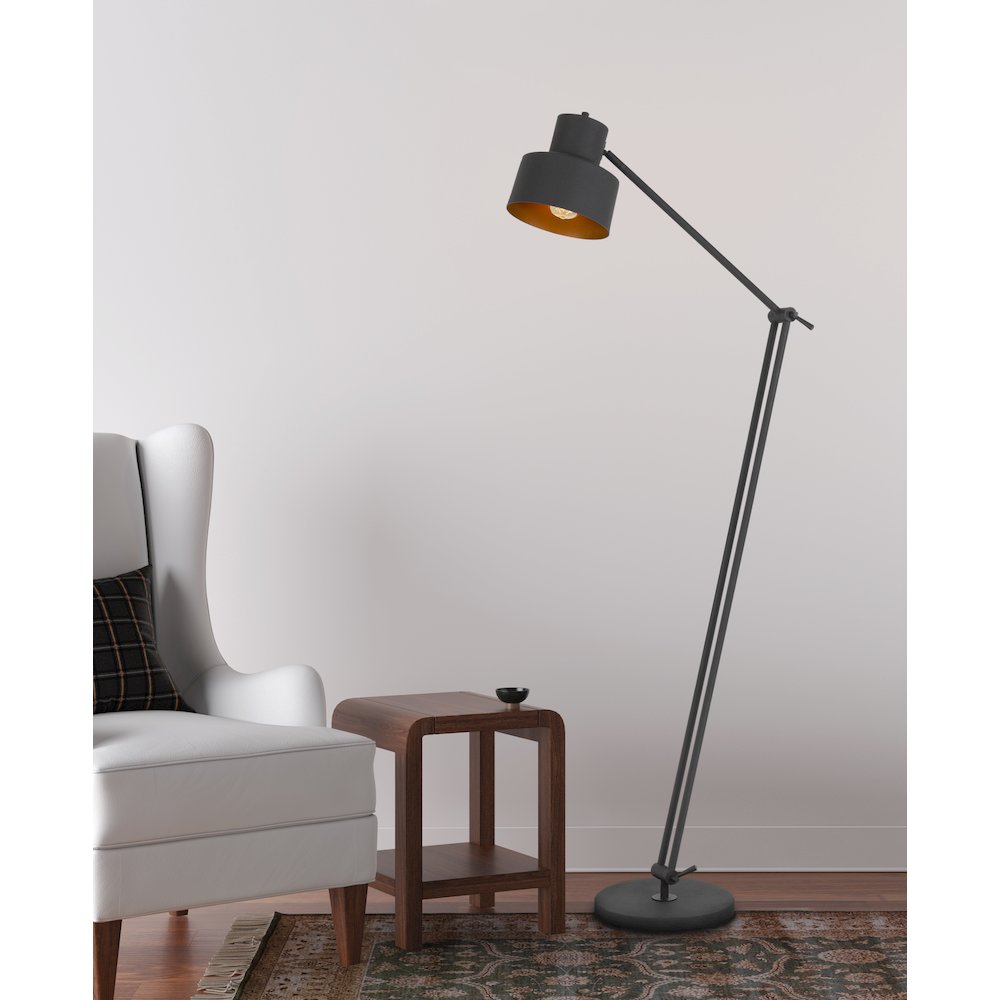 60W Davidson Metal Floor Lamp. Picture 2