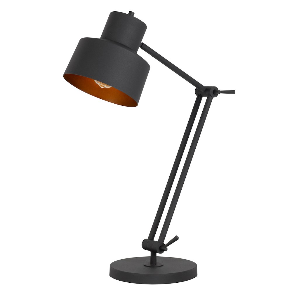 60W Davidson metal desk lamp with weighted base, adjustable upper. Picture 3