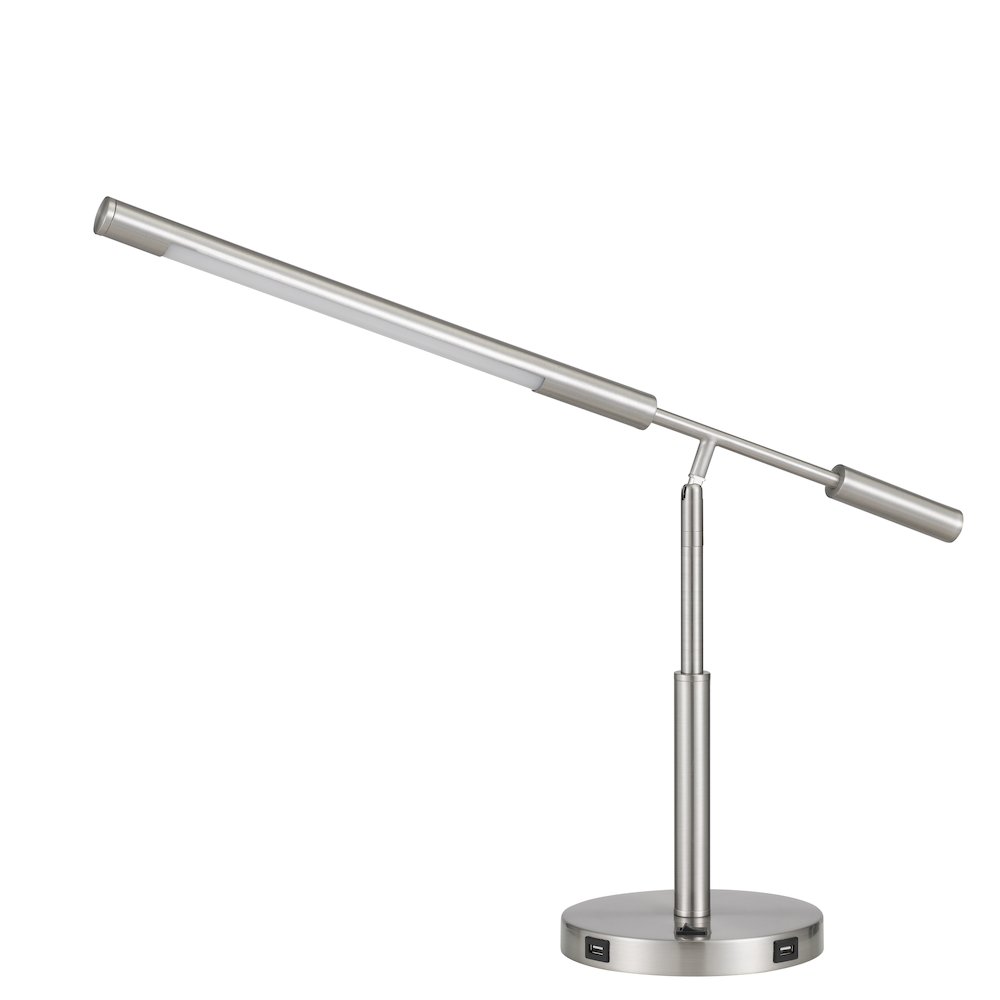 Auray integrated LED desk lamp with 2 USB charing ports. 780 lumen, 3000K. Picture 2