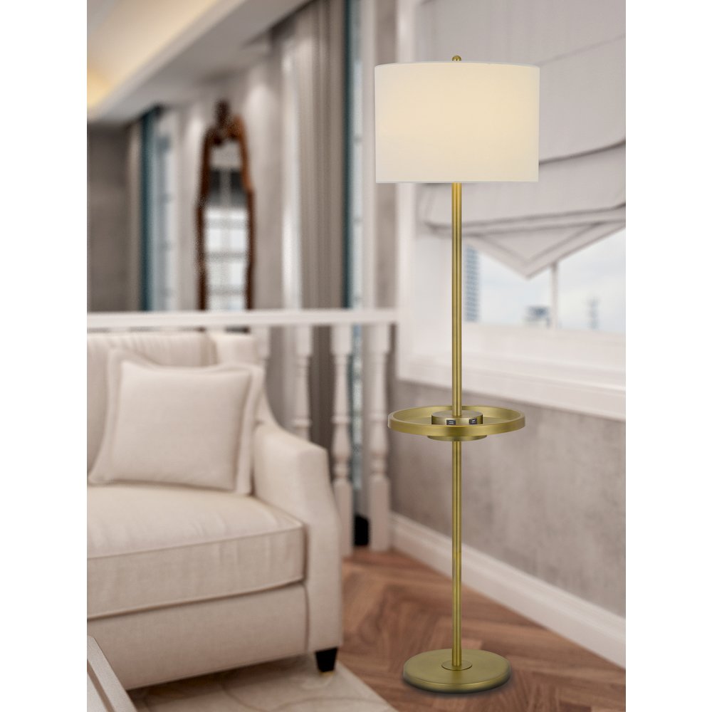 150W 3 Way Crofton Metal Floor Lamp. Picture 3