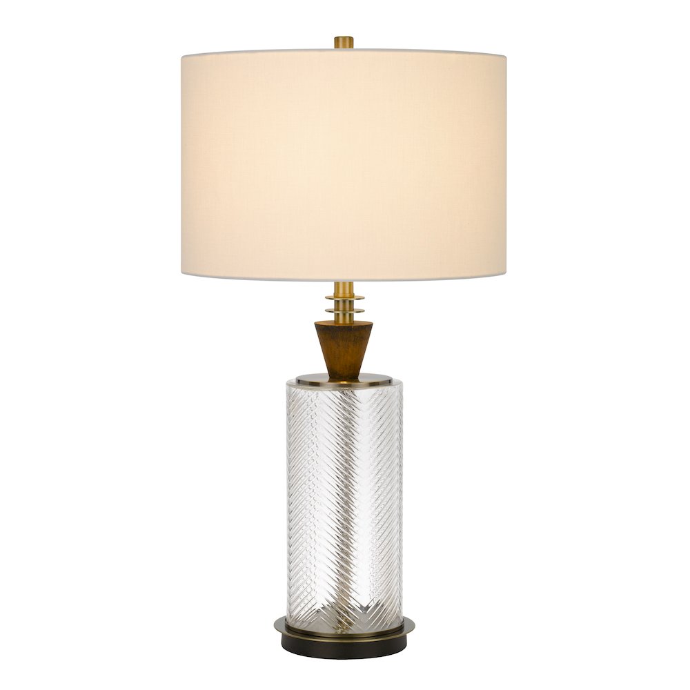 150W 3 Way Sherwood Glass Table Lamp. Picture 3