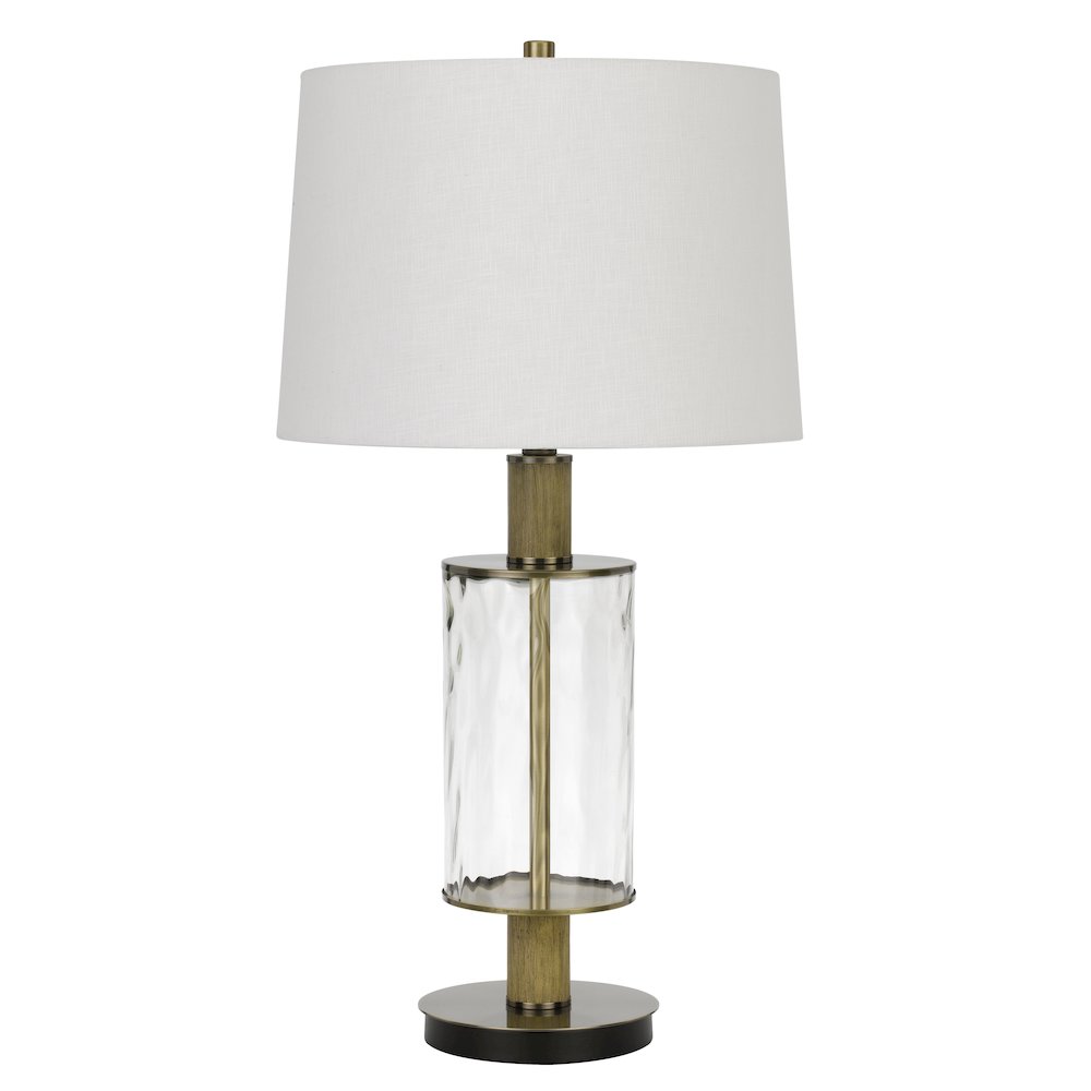150W 3 Way Morrilton Glass Table Lamp. Picture 1