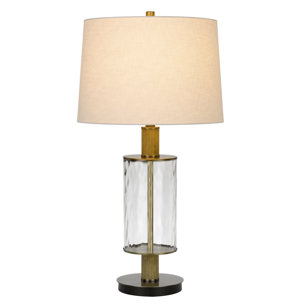 150W 3 Way Morrilton Glass Table Lamp. Picture 2
