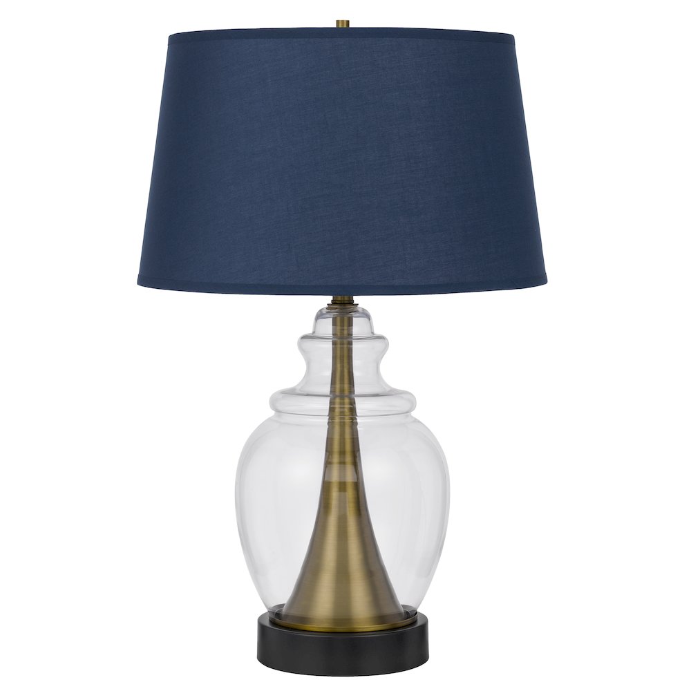 Cupola Glass/Metal Table Lamp. Picture 1