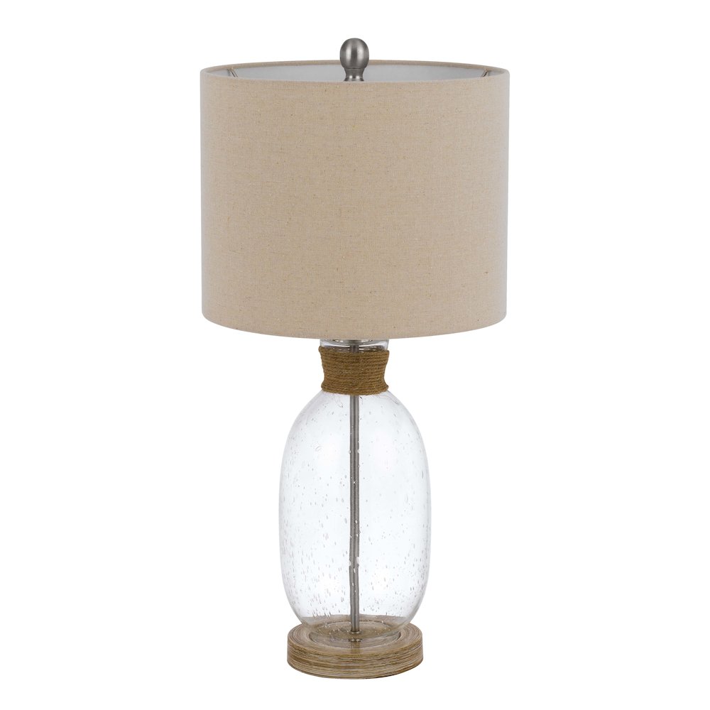 150W 3 Way Seymour Bubbled Glass Table Lamp. Picture 5