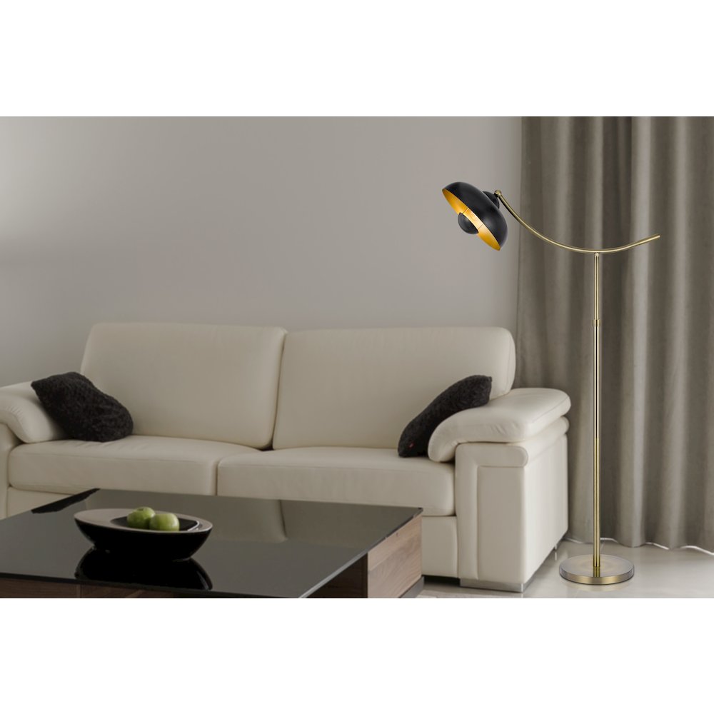 100W Planetoid Adjustable Metal Arc Floor Lamp. Picture 2