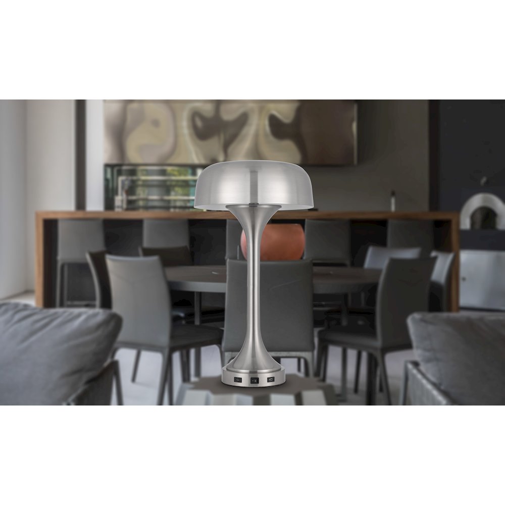 40W X 2 Mushroom Cloud Metal Desk Lamp. Picture 4