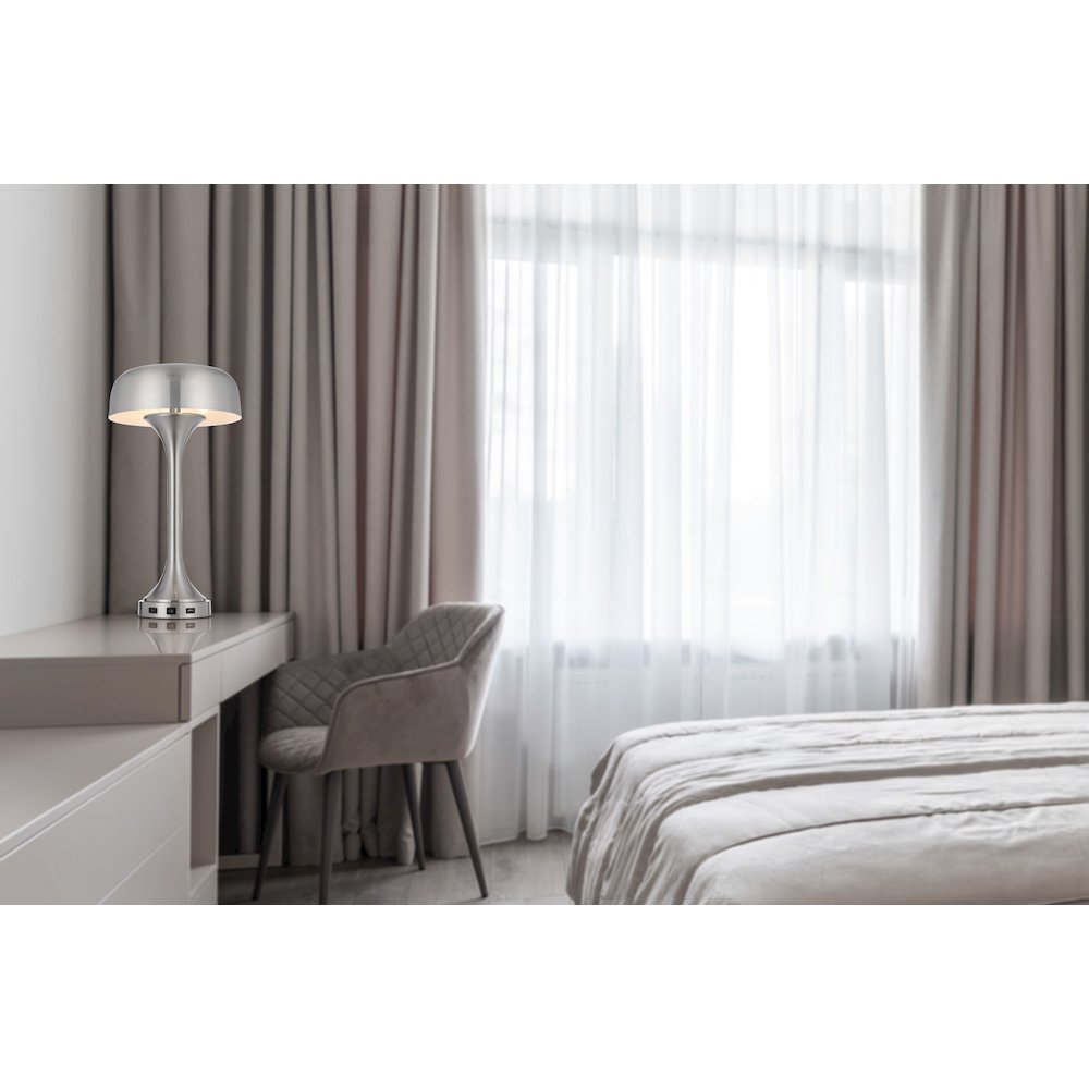 40W X 2 Mushroom Cloud Metal Desk Lamp. Picture 5