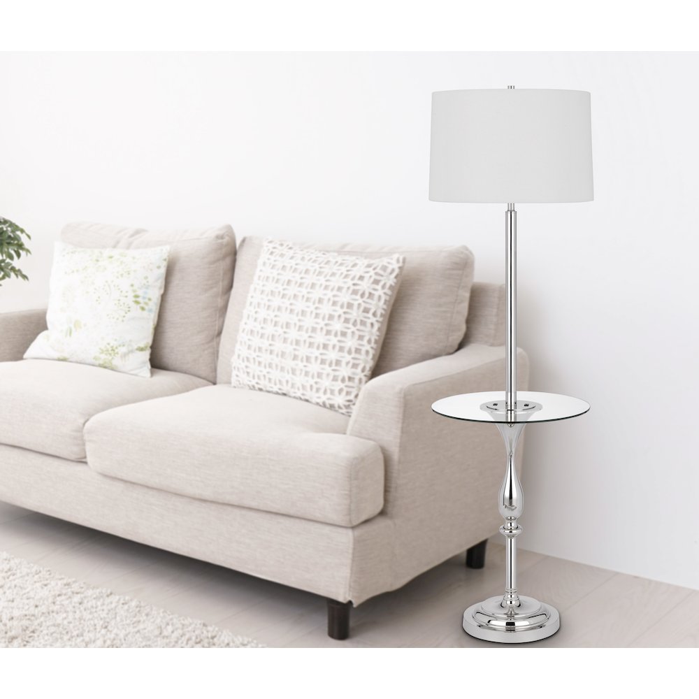 150W 3 Way Sturgis Metal Floor Lamp. Picture 2