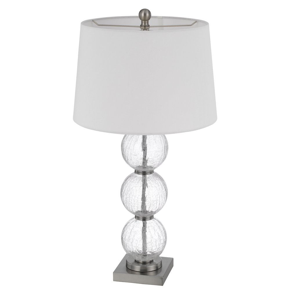 150W 3 Way Crosset Crackle Glass Table Lamp. Priced And Sold As Pairs. Picture 2
