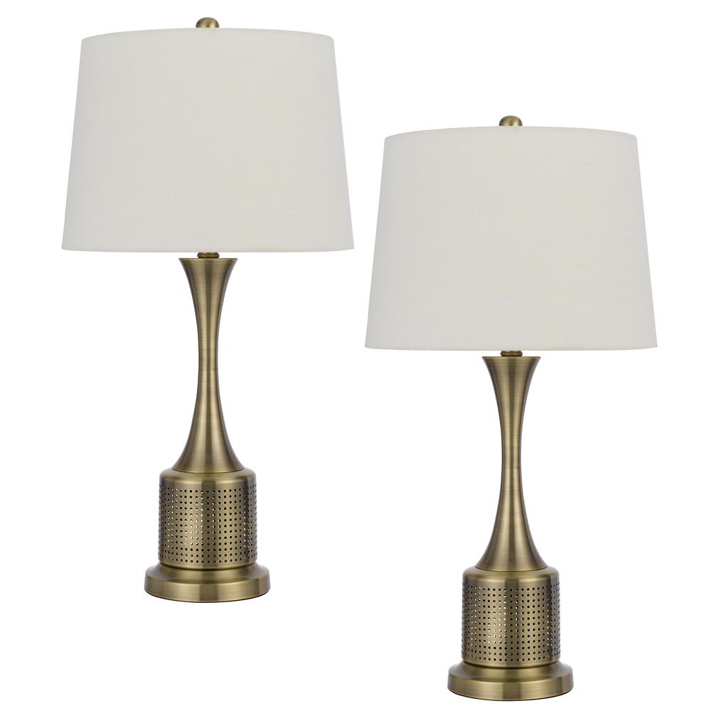 100W Toccoa Metal Table Lamp. Priced And Sold As Pairs. Picture 1