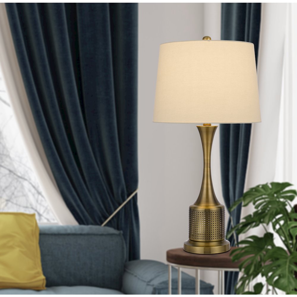 100W Toccoa Metal Table Lamp. Priced And Sold As Pairs. Picture 3