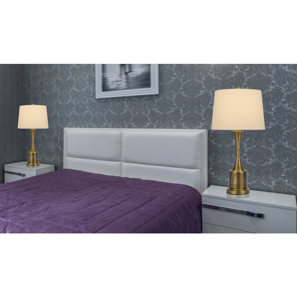 100W Toccoa Metal Table Lamp. Priced And Sold As Pairs. Picture 4