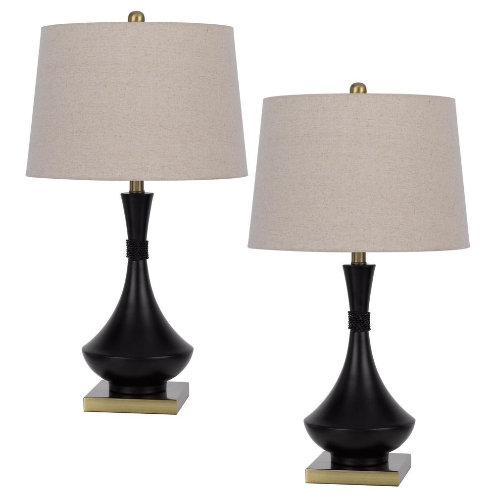 100W Hilo Metal Table Lamp. Priced And Sold As Pairs. Picture 1
