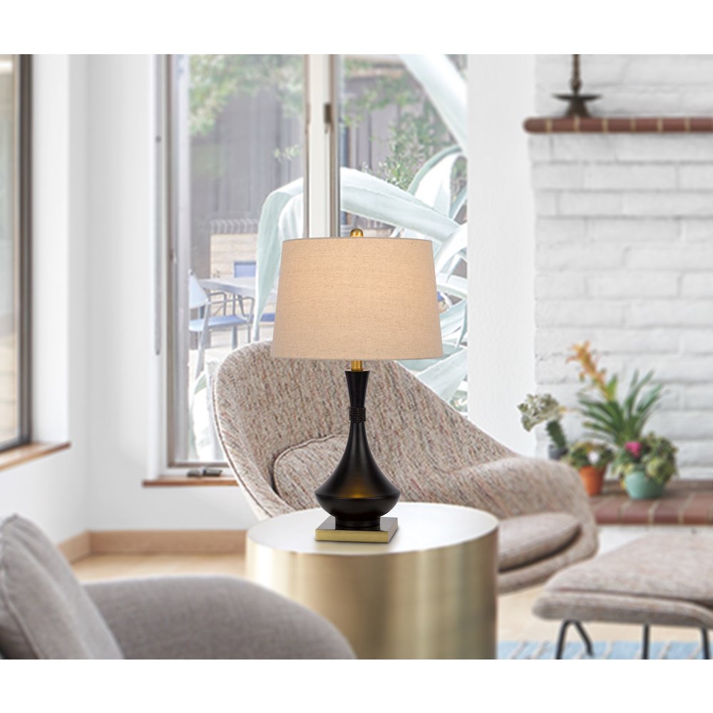 100W Hilo Metal Table Lamp. Priced And Sold As Pairs. Picture 4