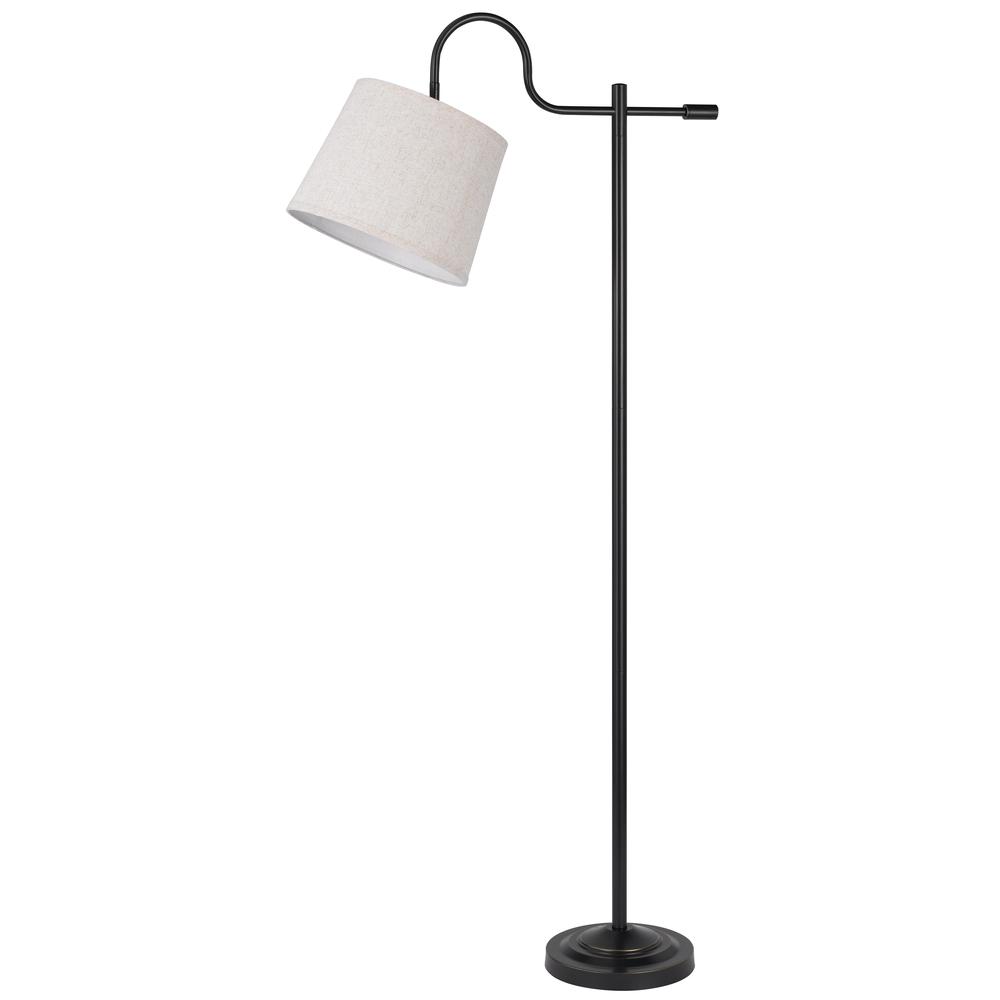 60W Rexburg Metal Downbridge Floor Lamp With Adjustable Shade. Picture 1