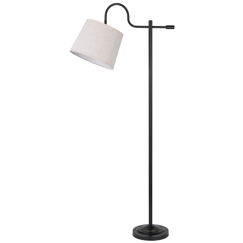 60W Rexburg Metal Downbridge Floor Lamp With Adjustable Shade. Picture 6