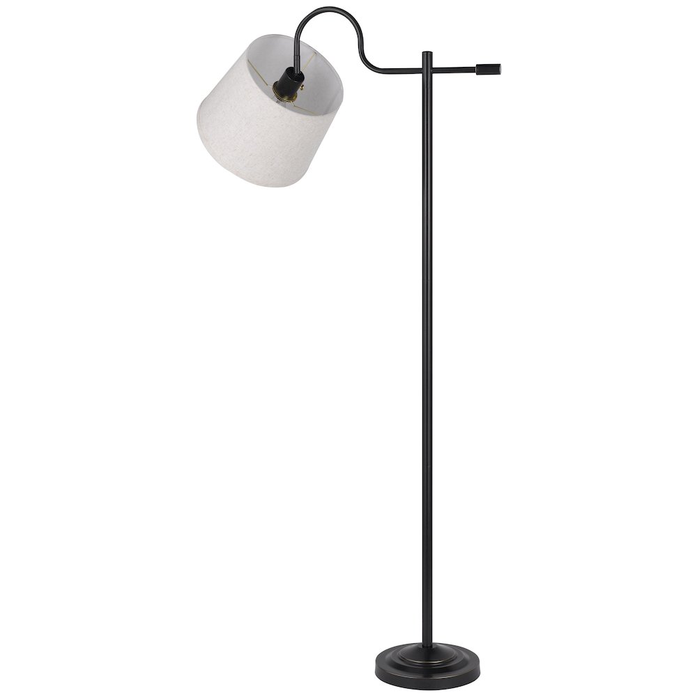 60W Rexburg Metal Downbridge Floor Lamp With Adjustable Shade. Picture 2