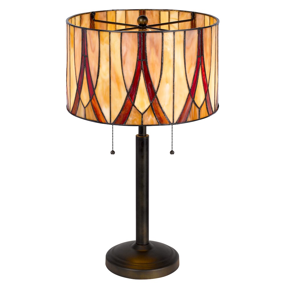 60W X 2 Tiffany Table Lamp. Picture 1