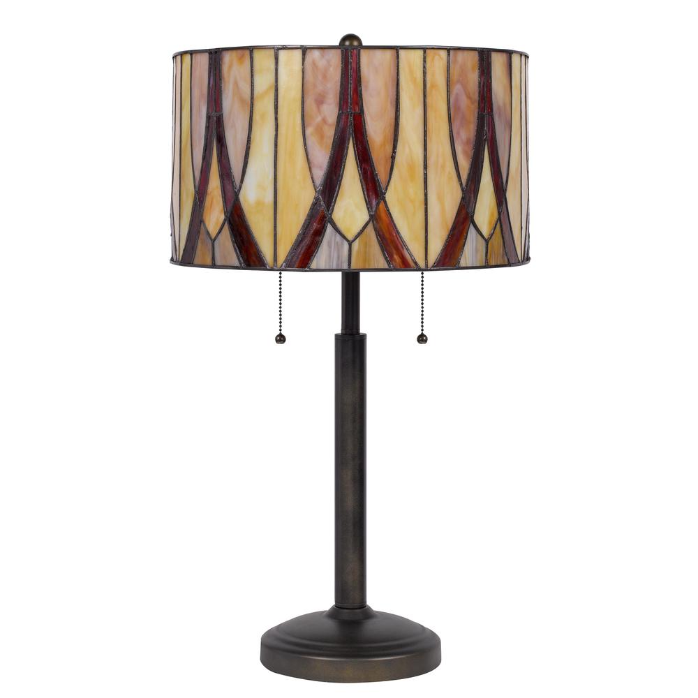 60W X 2 Tiffany Table Lamp. Picture 3
