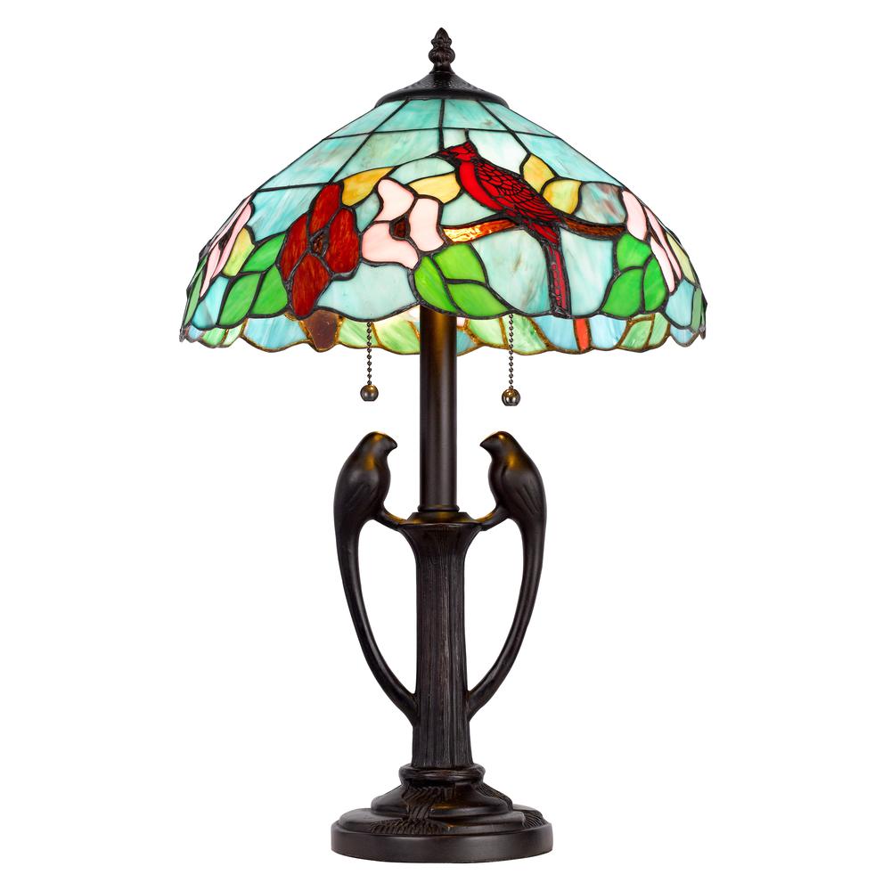 60W X 2 Tiffany Table Lamp. Picture 2