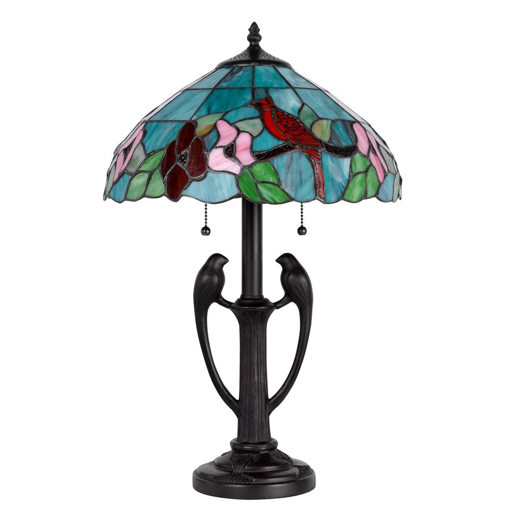 60W X 2 Tiffany Table Lamp. Picture 3