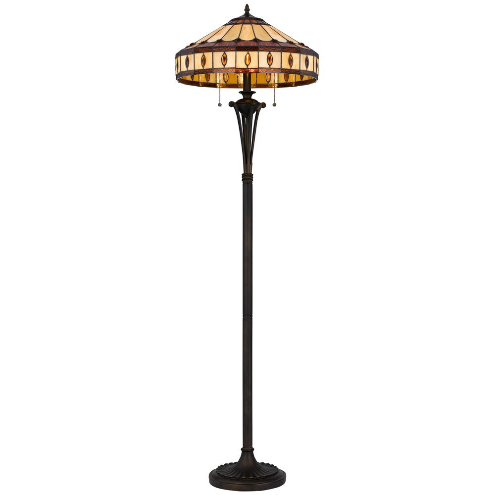 60W X 2 Tiffany Floor Lamp. Picture 2