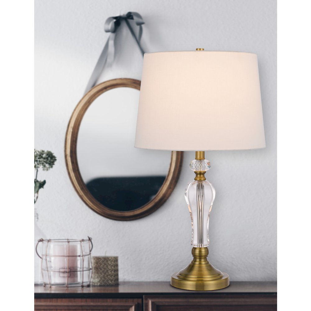 100W Eastham Crystal Table Lamp - Sold And Priced As A Pair. Picture 4