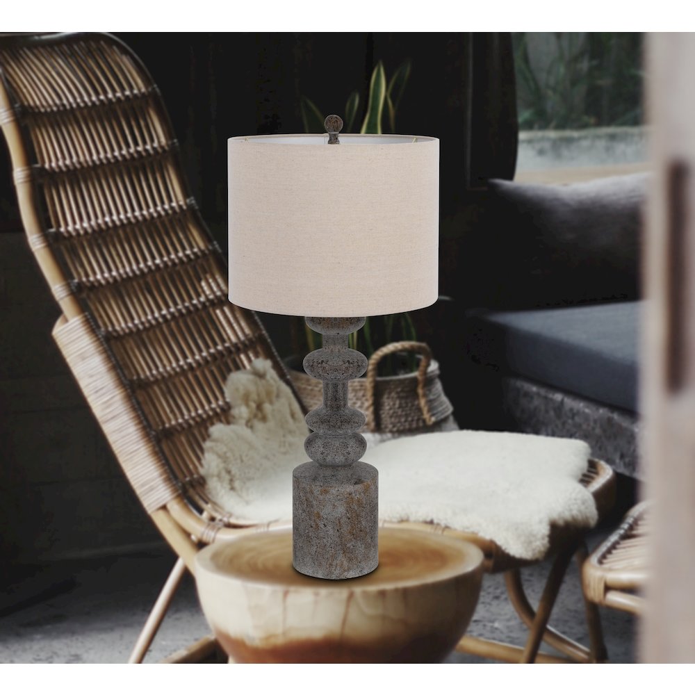 150W 3 Way Blackfoot Resin Table Lamp. Priced And Sold As Pairs. Picture 4