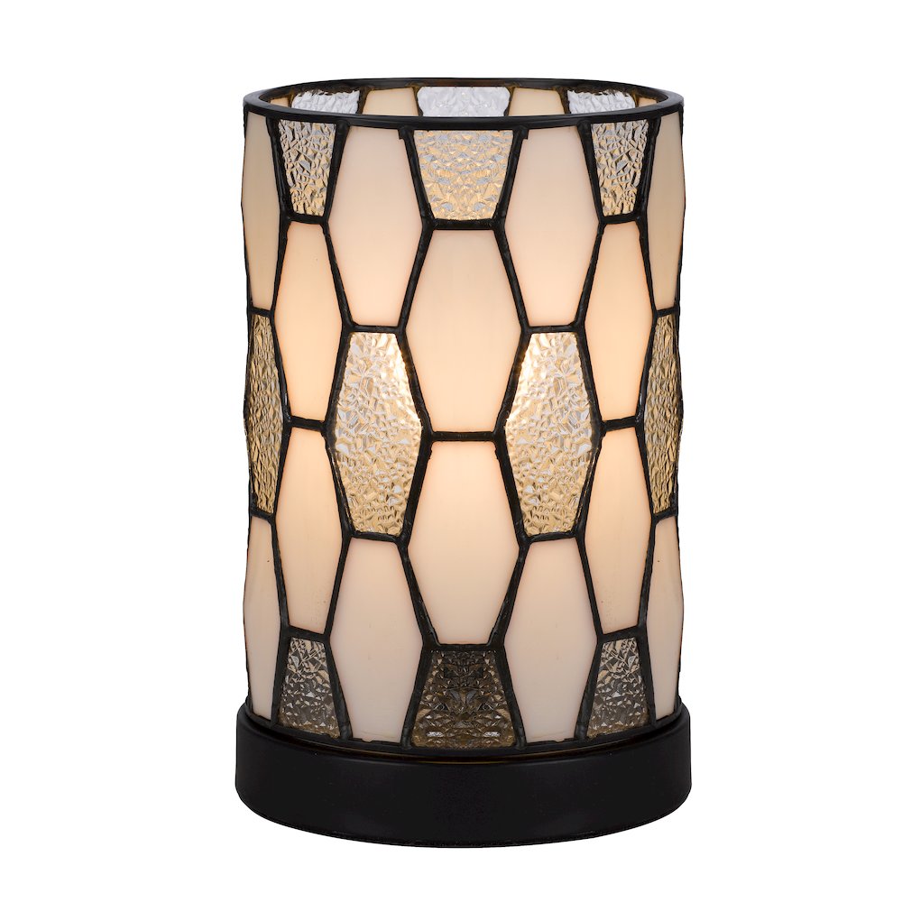 40W Metal/Resin Tiffany Accent Lamp With Inline Switch. Picture 1