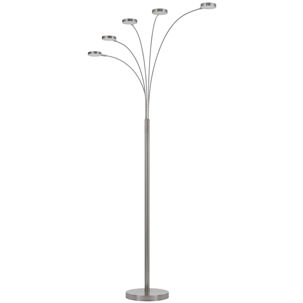 Malibu Intergrated Led 8W X 5 Metal Arc Floor Lamp. Picture 1