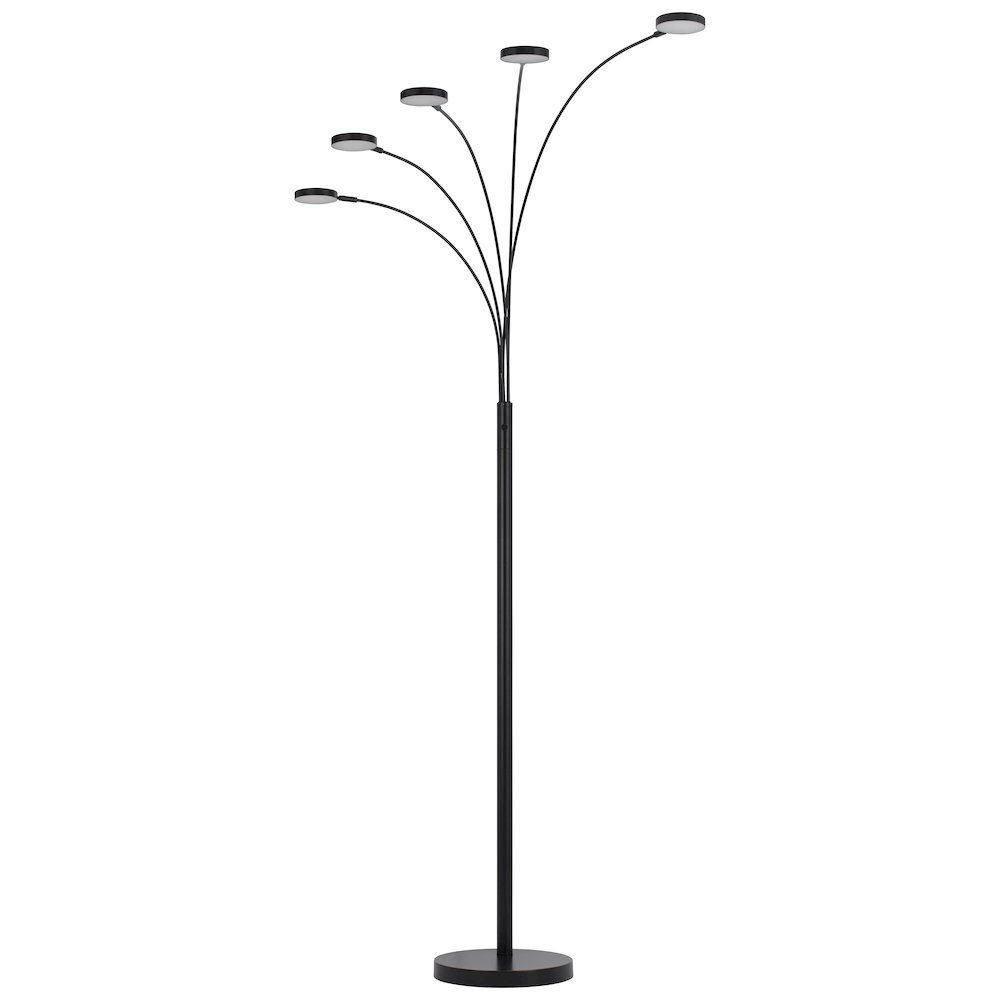 Malibu Intergrated Led 8W X 5 Metal Arc Floor Lamp. Picture 1