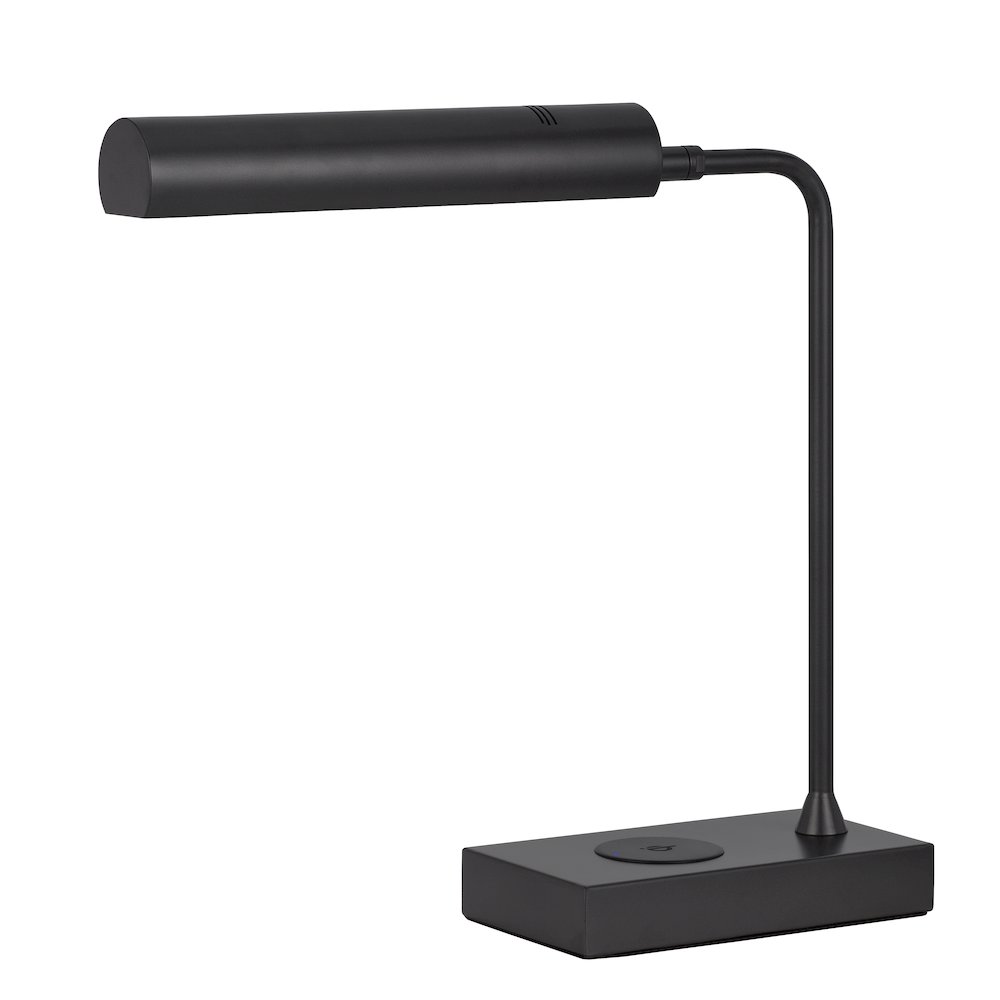 Delray 12W Intergrated Led Metal Desk Lamp With Wireless Charging Port. Picture 1
