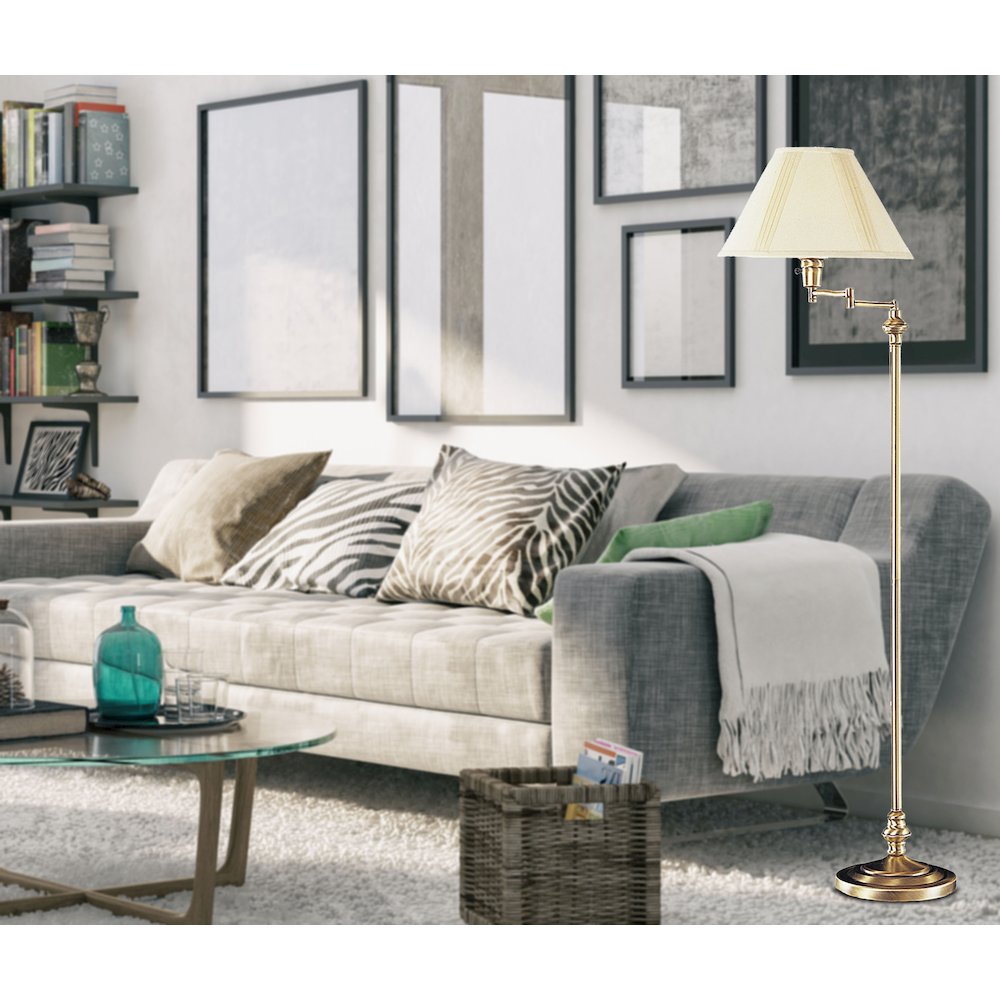 150W 3 Way Swing Arm Floor Lamp. Picture 3