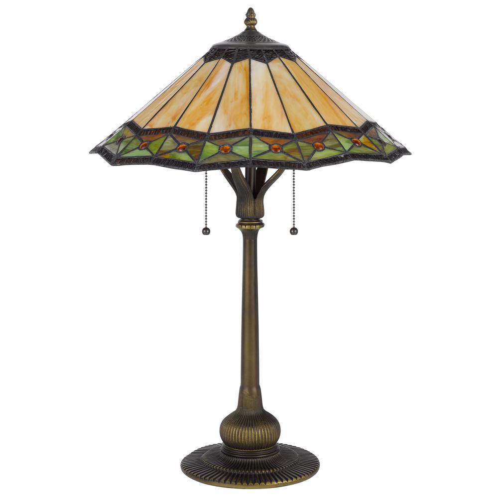 60W X 2 Armscroft Tiffany Table Lamp. Picture 2