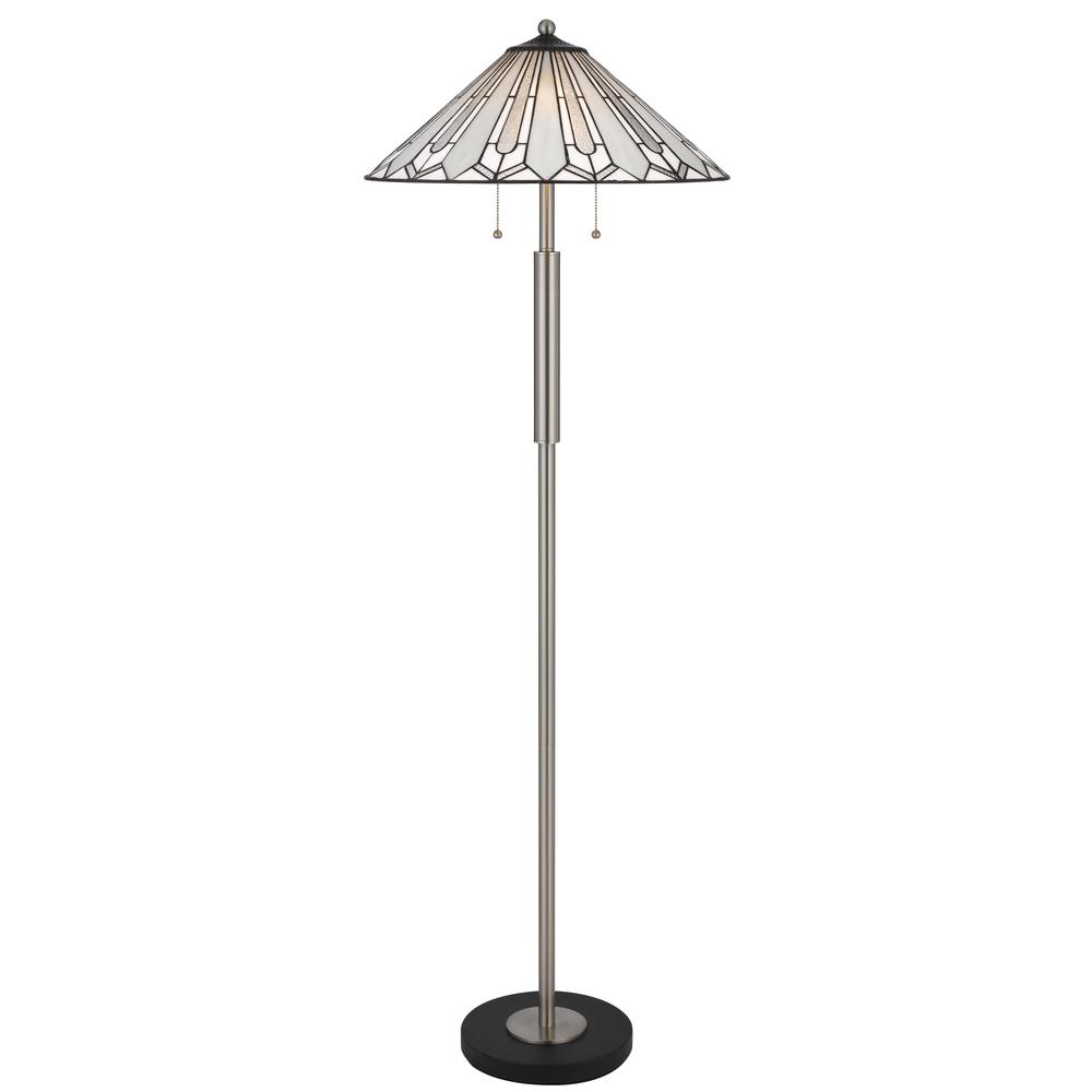 60W X 2 Muirfield Tiffany Floor Lamp. Picture 1