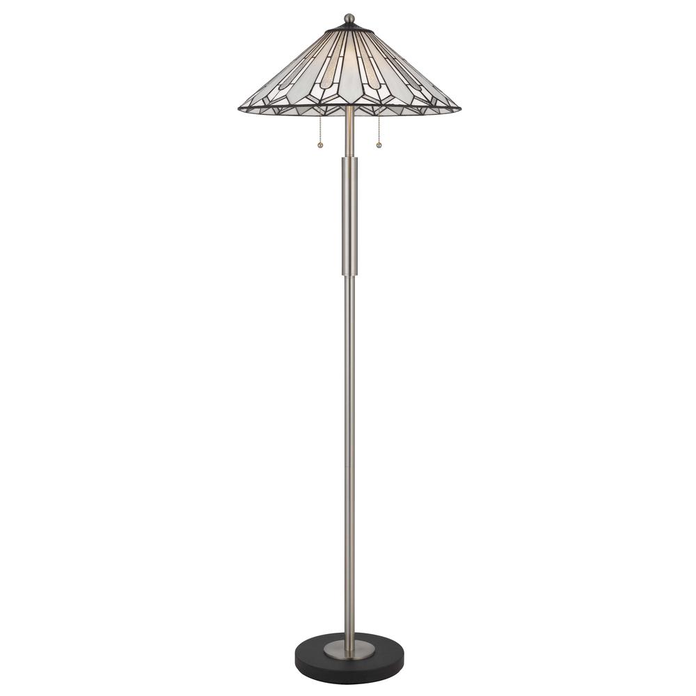 60W X 2 Muirfield Tiffany Floor Lamp. Picture 3