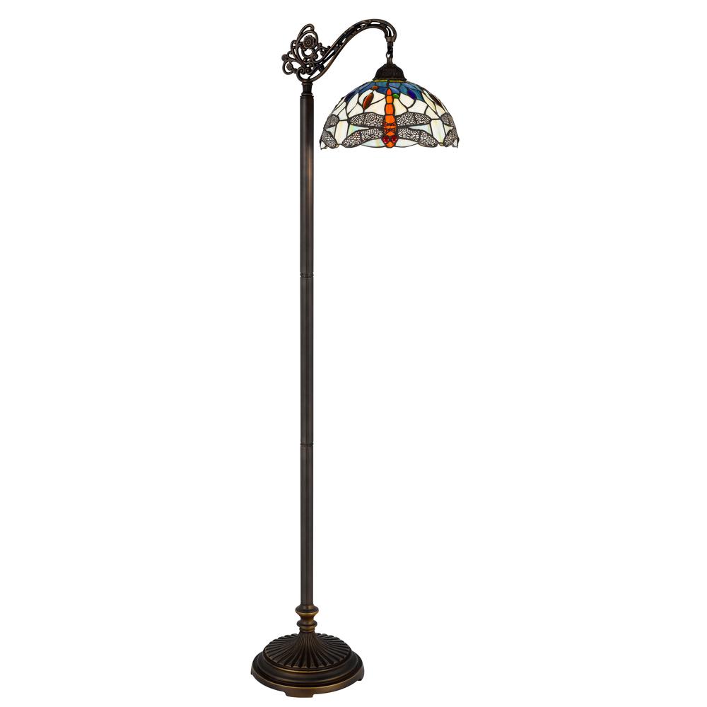 60W Colebridge Downbridge Tiffany Floor Lamp. Picture 1