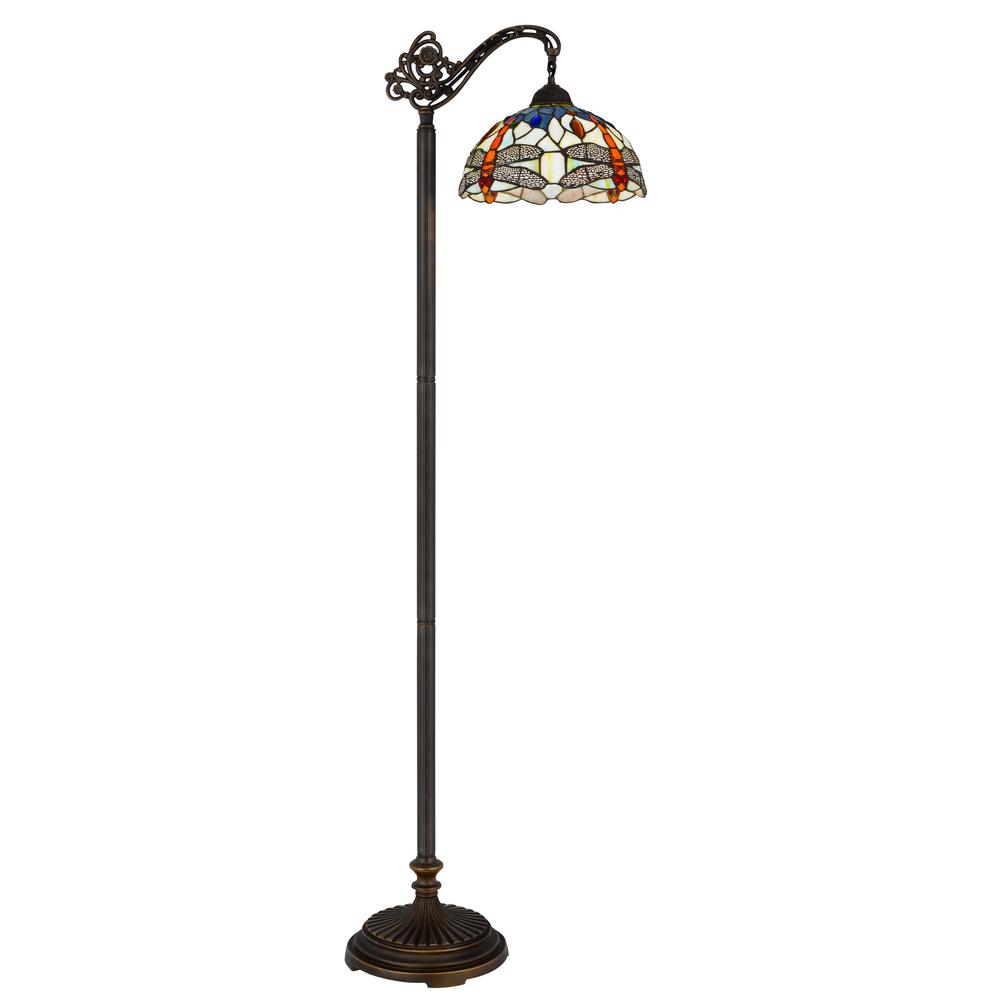 60W Colebridge Downbridge Tiffany Floor Lamp. Picture 3