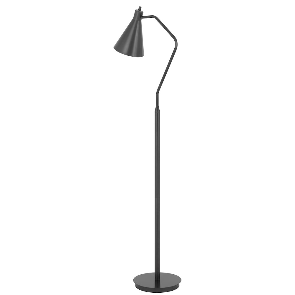 Type A led bulb 15W max Capstone task metal floor lamp with swivel shade. Picture 2