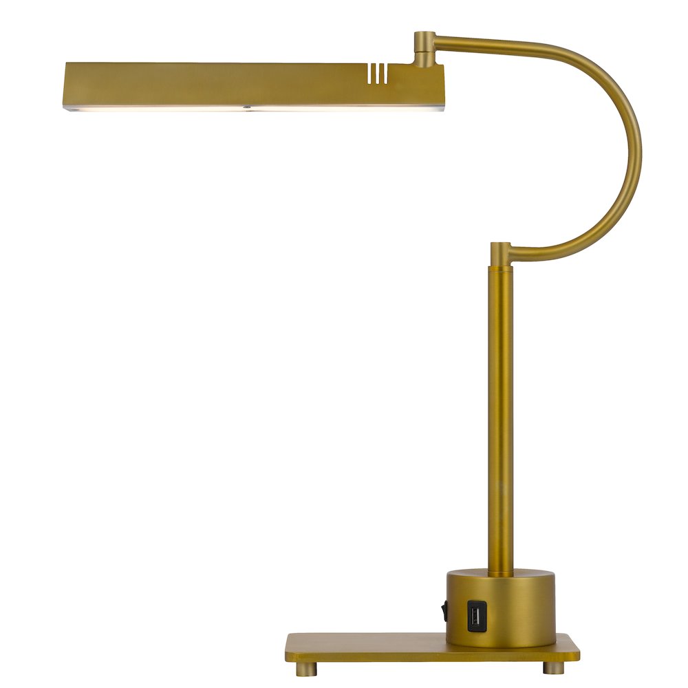 led 12W SOHO metal desk lamp with 2 USB ports. Picture 5