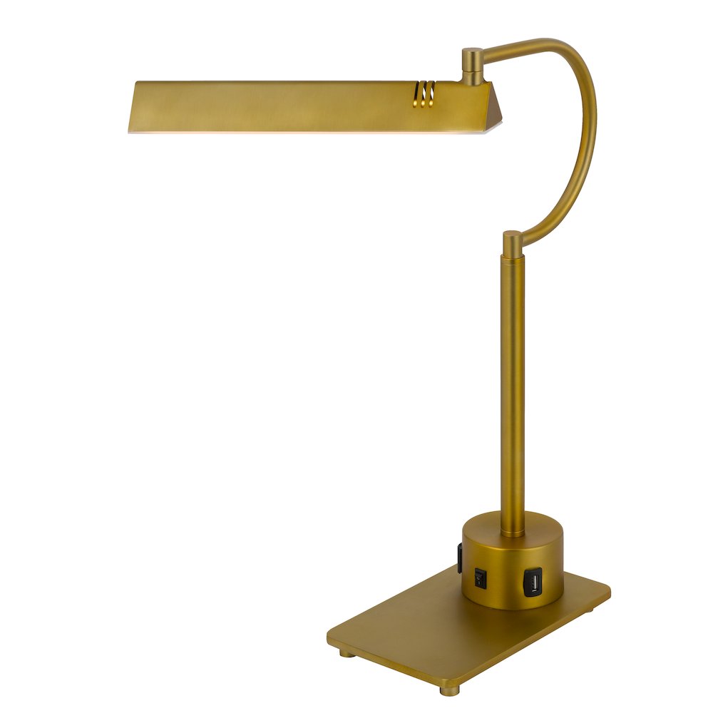 led 12W SOHO metal desk lamp with 2 USB ports. Picture 2