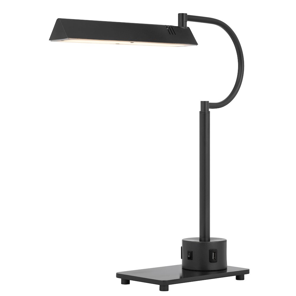 led 12W SOHO metal desk lamp with 2 USB ports. Picture 1