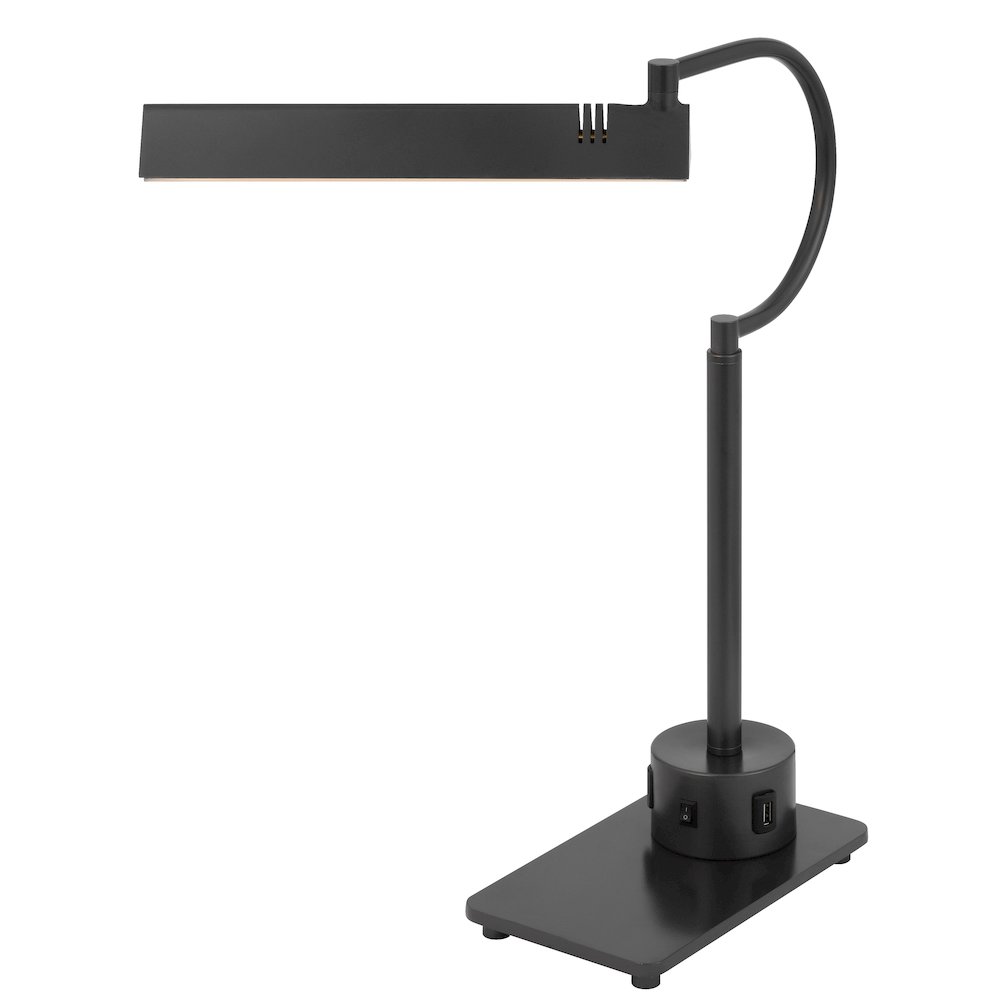 led 12W SOHO metal desk lamp with 2 USB ports. Picture 2