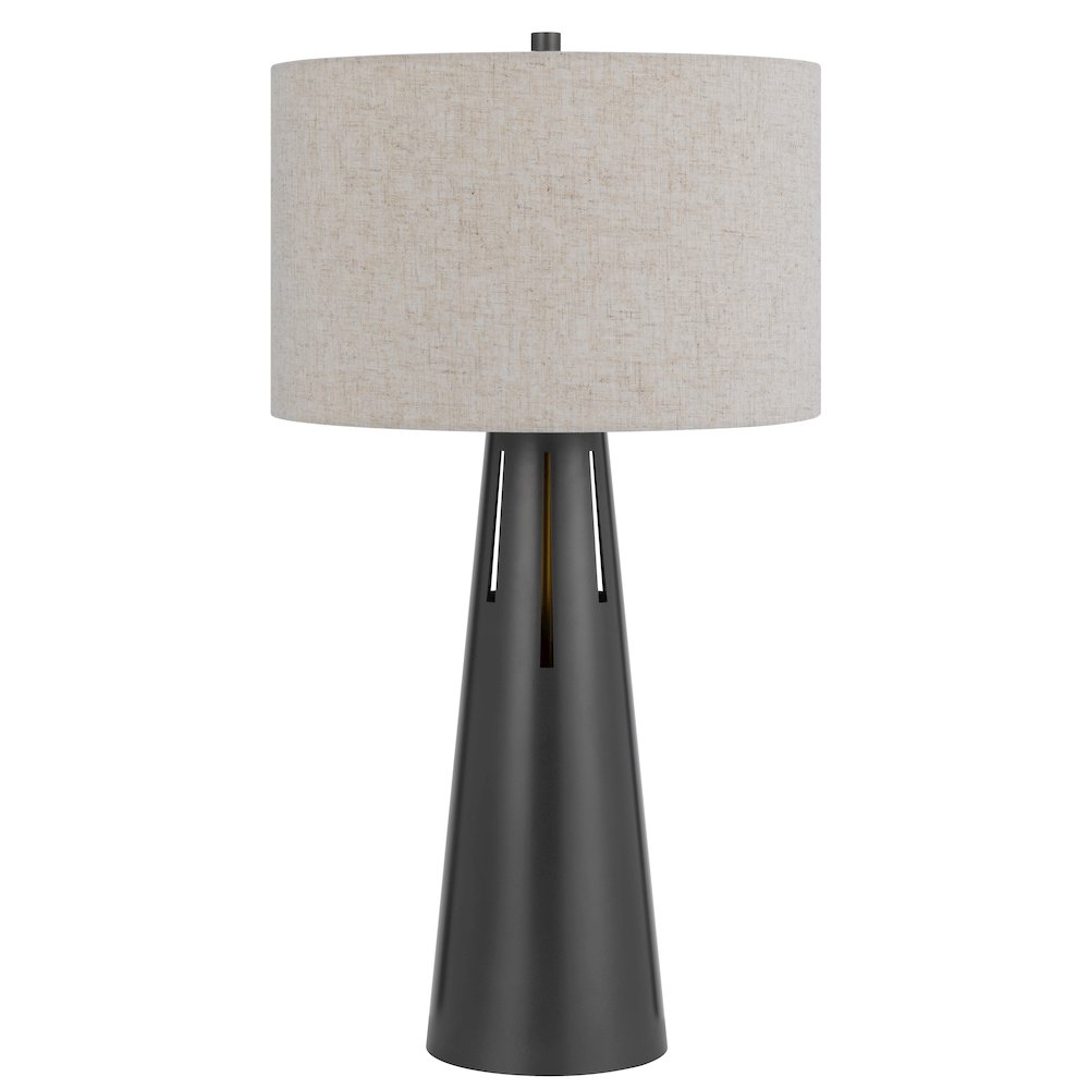 100W 3 way Hayti metal table lamp with 2W led night light. Picture 5