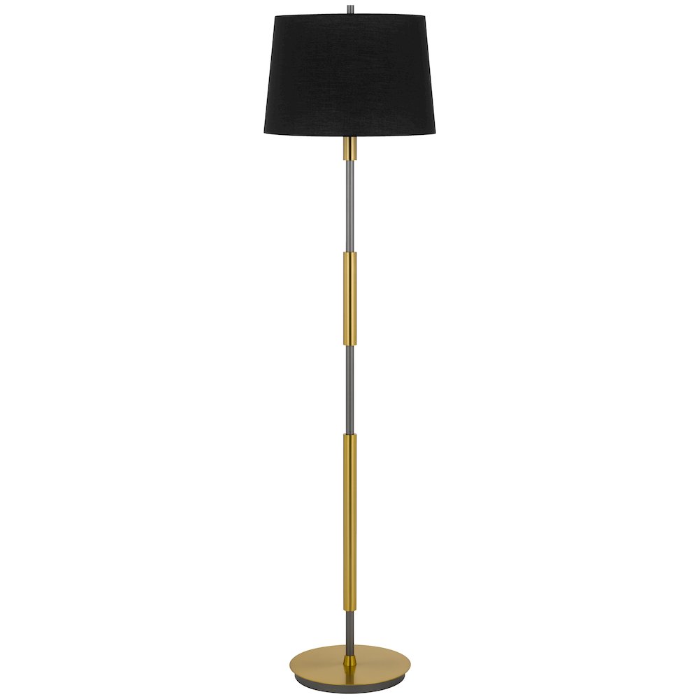 150W 3 way Ciudad metal two tone floor lamp. Picture 5