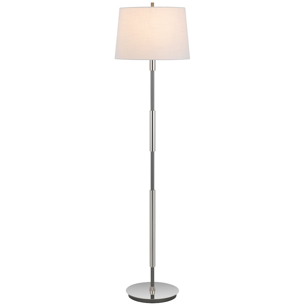 150W 3 way Ciudad metal two tone floor lamp. Picture 1