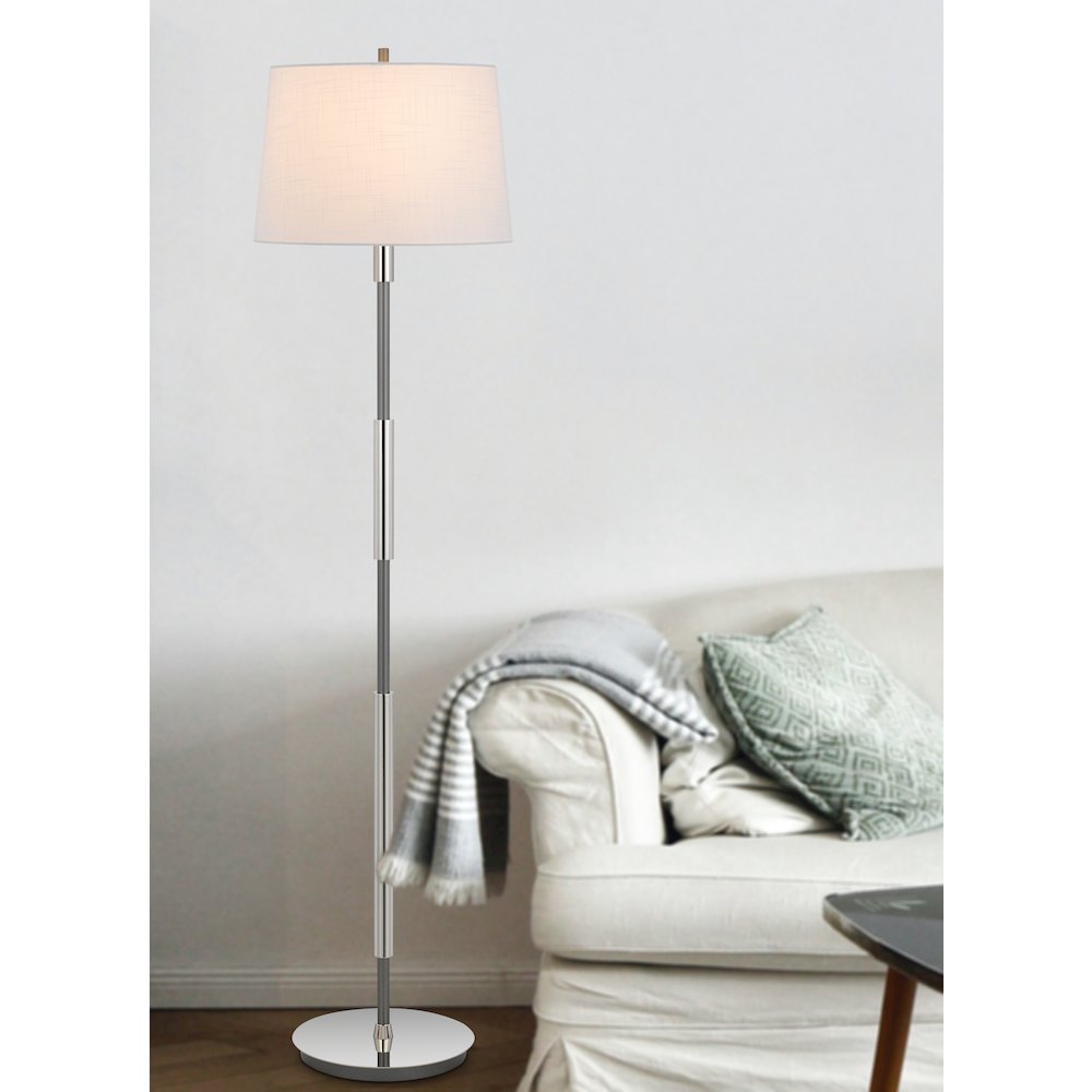 150W 3 way Ciudad metal two tone floor lamp. Picture 4