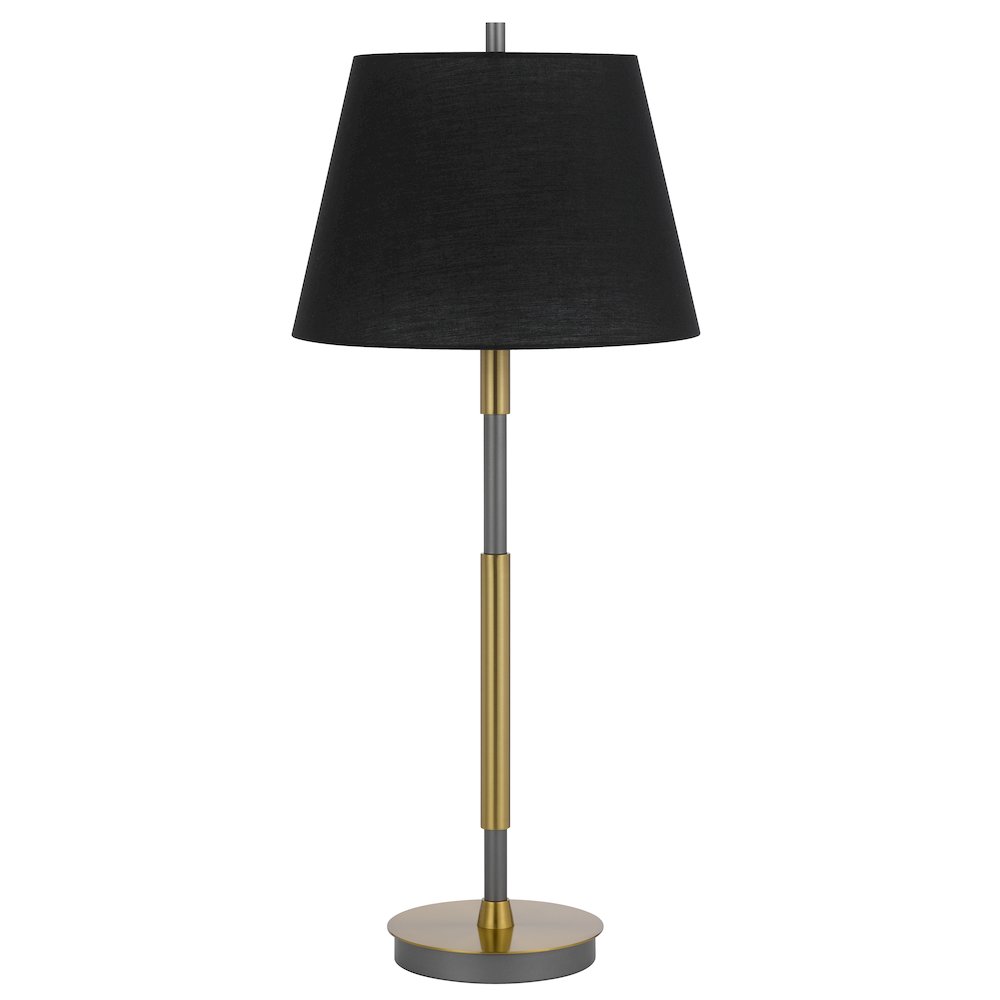 150W 3 way Ciudad metal two tone table lamp. Picture 5