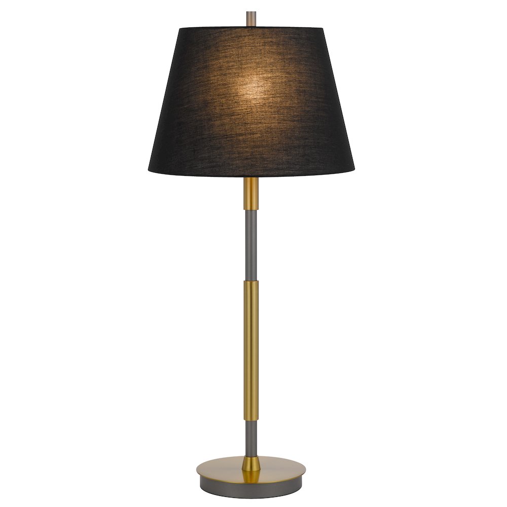 150W 3 way Ciudad metal two tone table lamp. Picture 2